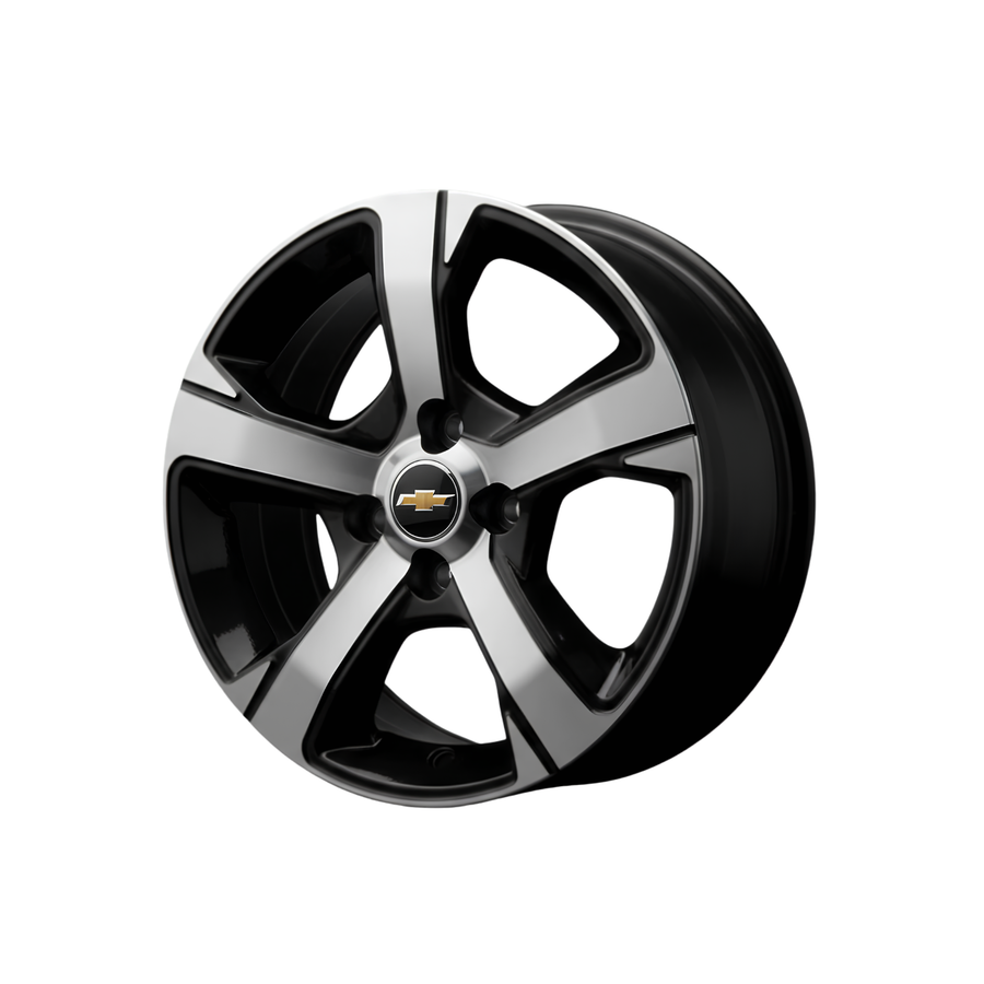 Llanta Aleación Chevrolet Onix (15001) 15" 4x100 Diamantado y Visón Oscuro