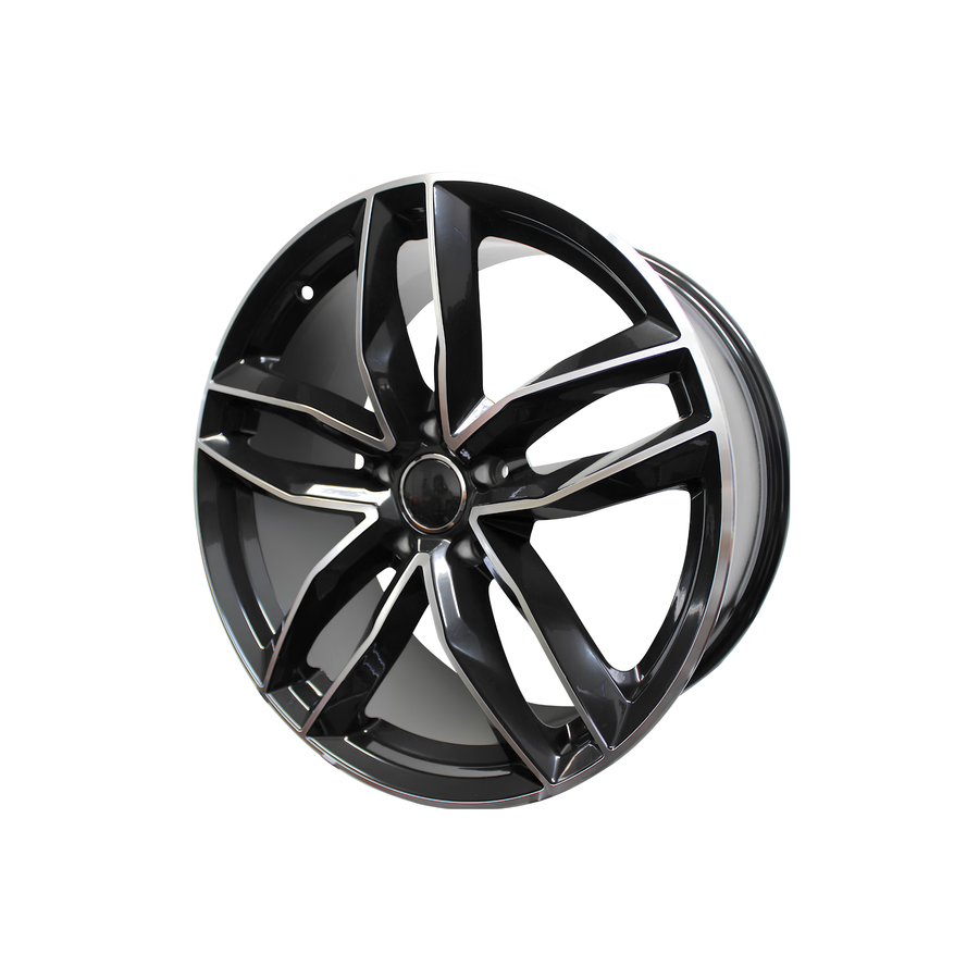Llanta Aleación Audi RS6 (18014) 18" 5x112 Diamantado y Negro