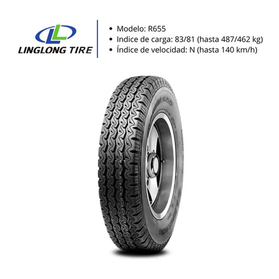 Neumático Linglong 5.00R12LT 83/81N 8T R655