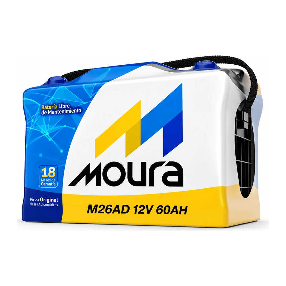 Batería Moura M26AD para Peugeot, Citroën, Renault Kangoo, Fiat 500