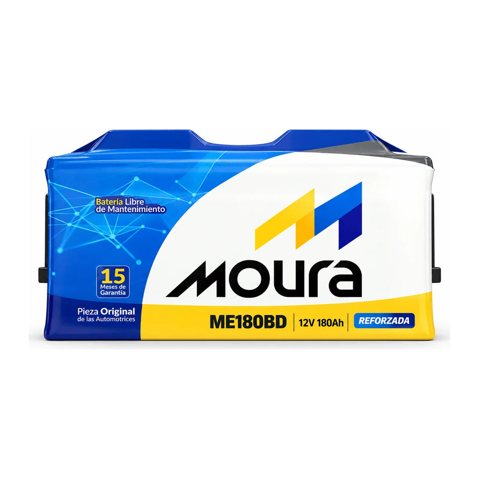 Batería Moura ME180BD para Scania R y G, Volvo FH y FM, Mercedes-Benz Actros