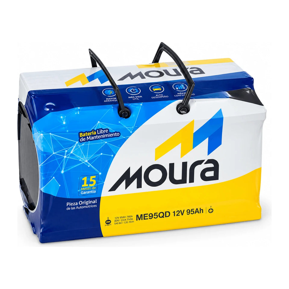 Batería Moura ME95QD para VW Amarok, Mercedes-Benz Sprinter, BMW, Fiat Ducato