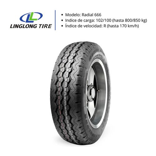 Neumático Linglong LT185R14 102/100R RADIAL 666