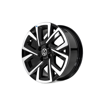 LLANTA ALEACIÓN VW SAVEIRO 15 S48 4X100 DIAMANTADO Y NEGRO