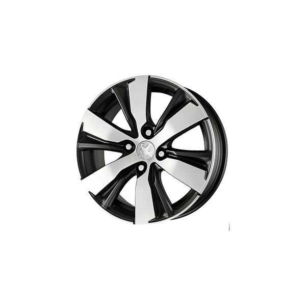Llanta Aleación Peugeot 2008 (16005) 16" 4x108 Diamantado y Visón Oscuro Mate