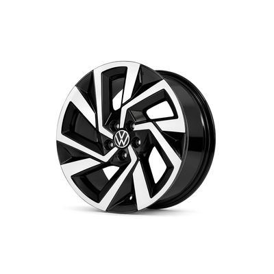 LLANTA ALEACIÓN VW TCROSS 17 S56 5X100 DIAMANTADO Y NEGRO