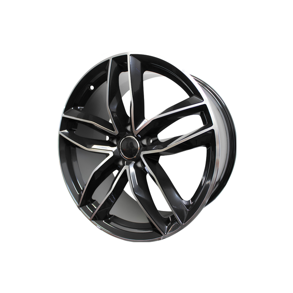 Llanta Aleación Audi RS6 (18014) 18" 5x112 Diamantado y Negro