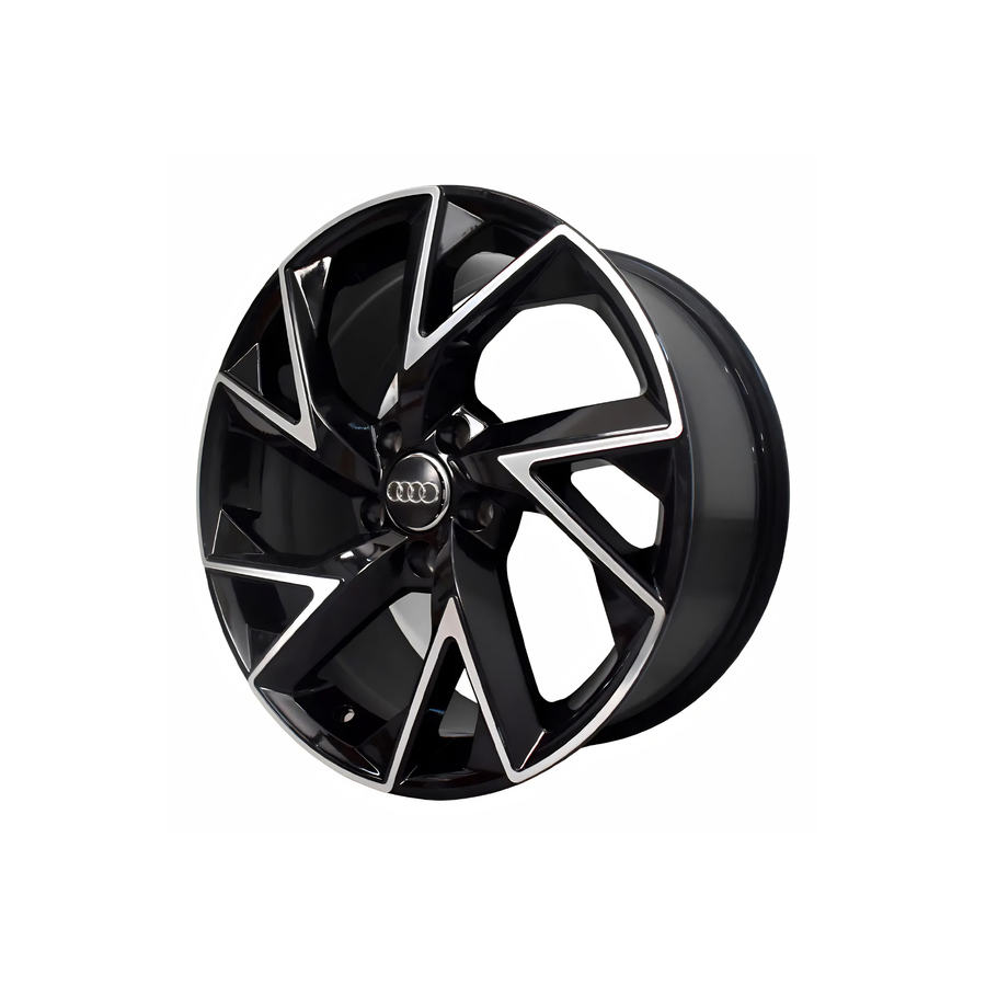 Llanta Aleación Audi RS6 (18013) 18" 5x112 Diamantado y Negro