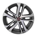 Llanta Aleación Fiat Toro 2017 (32704) 17" 5x110 Diamantado Visón Mate — foto 3