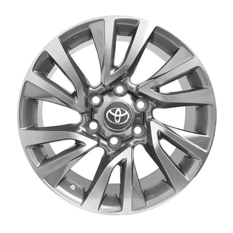 Llanta Aleación Toyota Hilux L-21 (32806) 18" 6x139.7 Diamantado y Negro