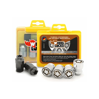 Antirrobo Ruedas Jeep Wrangler Cherokee Ford Ranger Raptor Dodge Ram (46200) Tuerca Cónica (Nuevo Modelo)