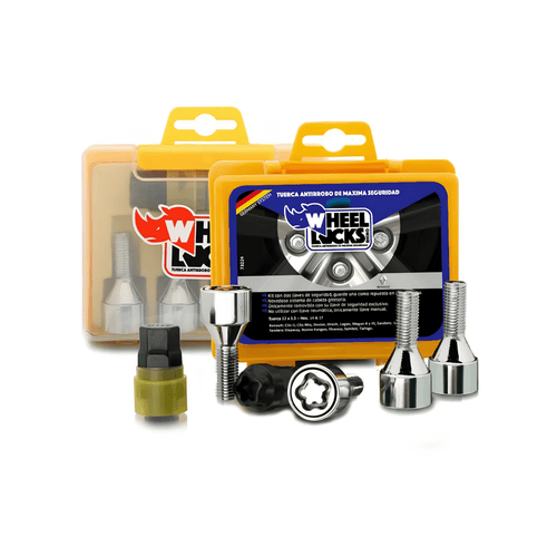 Antirrobo Ruedas Renault Duster Oroch Logan Sandero Clio Megane Honda Fit (73224) Bulón Cónico - NEUMAFLORES