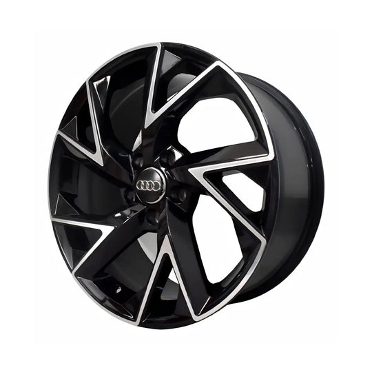 Llanta Aleación Audi RS6 18 C45 5X112 Diamantado Y Negro