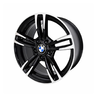 LLANTA ALEACIÓN BMW 17 C21 5X120 DIAMANTADO Y NEGRO