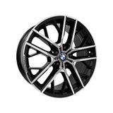 LLANTA ALEACIÓN BMW 19X8 C48 5X120 DIAMANTADO Y NEGRO - Llanta Aleación