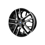 LLANTA ALEACIÓN BMW 19X8 C48 5X120 DIAMANTADO Y NEGRO - Llanta Aleación