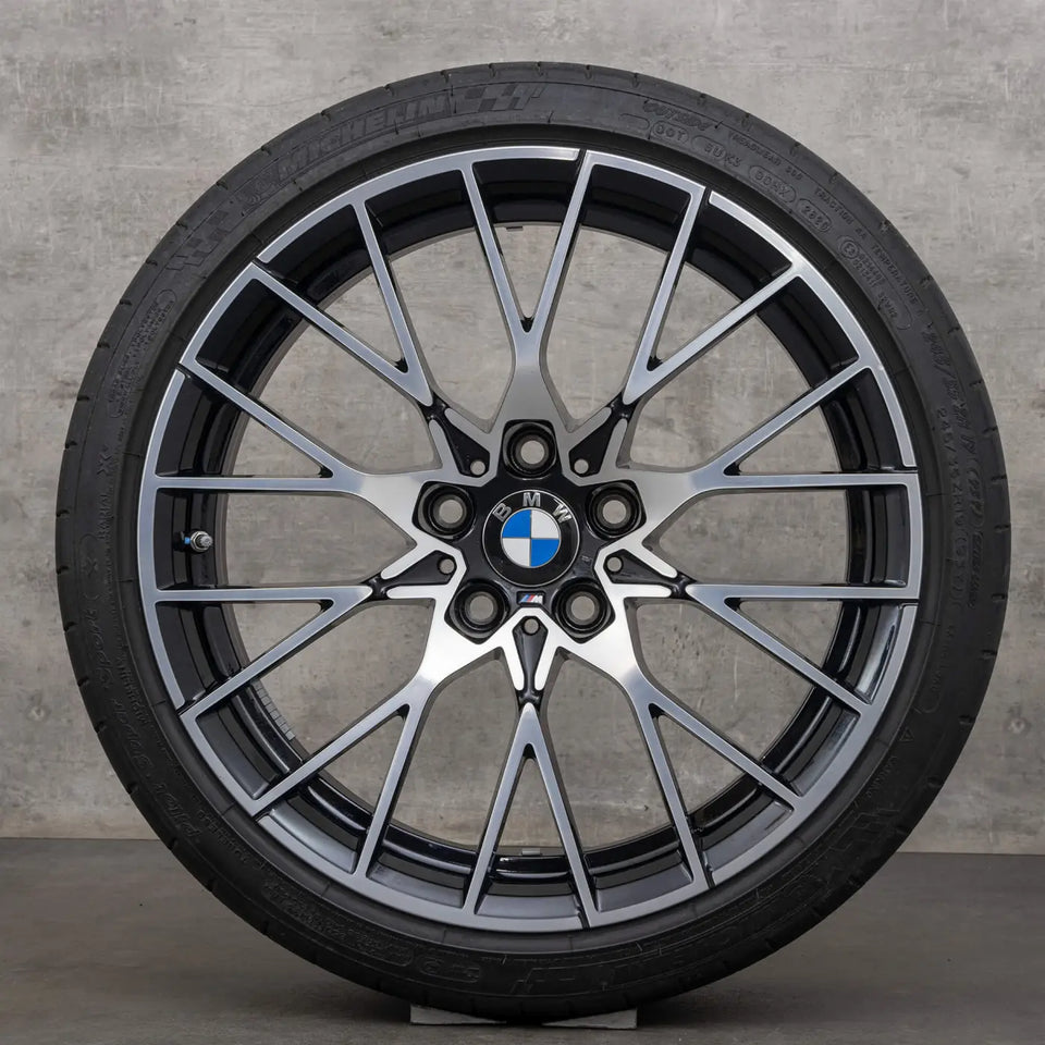 Llanta Aleación Bmw X1 18 C29 5X112 Diamantado Y Negro
