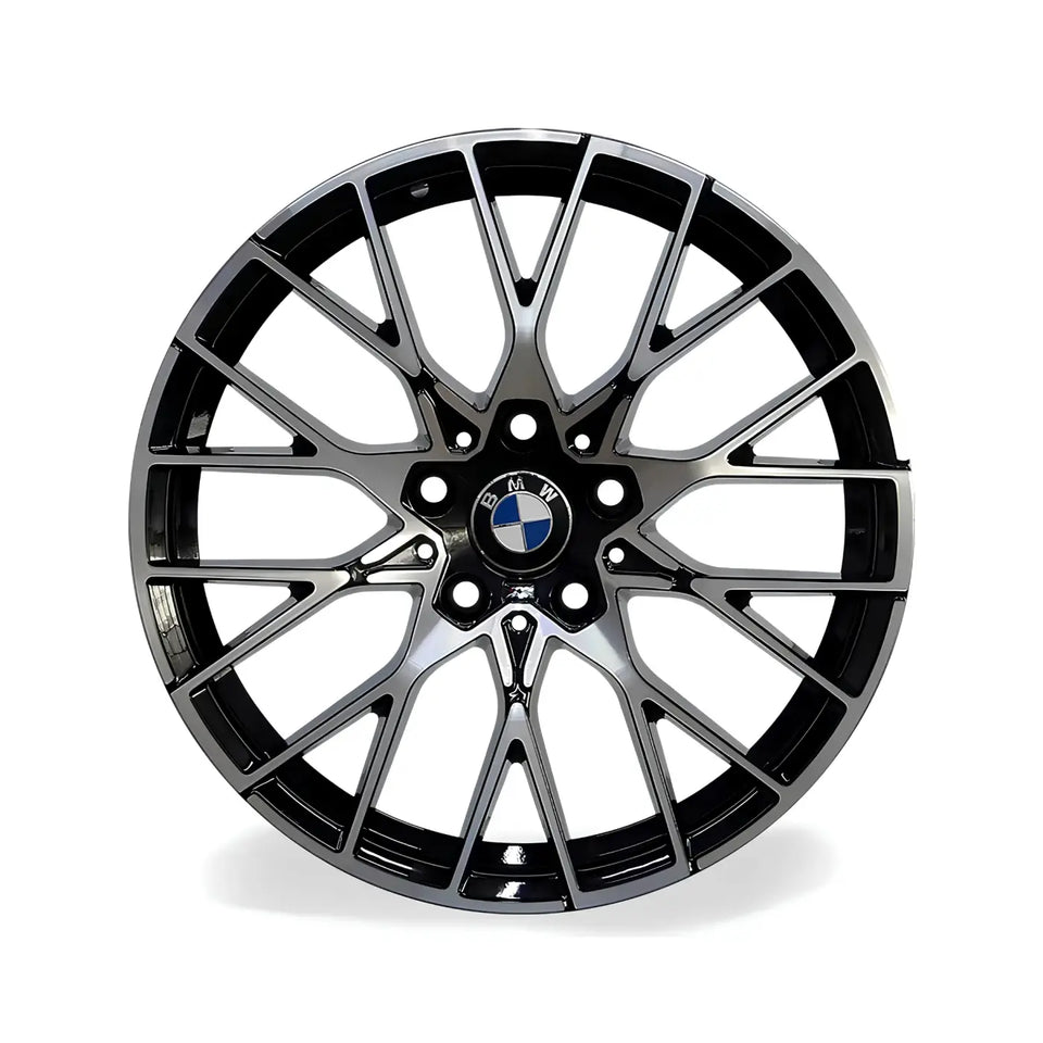 Llanta Aleación Bmw X1 18 C29 5X112 Diamantado Y Negro