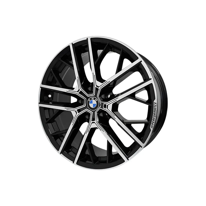 Llanta Aleación Bmw X1 19X9 C48 5X112 Diamantado Y Negro