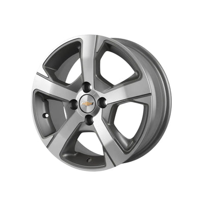 LLANTA ALEACIÓN CHEVROLET PRISMA 15 R82 4X100 DIAMANTADO Y VISON CLARO