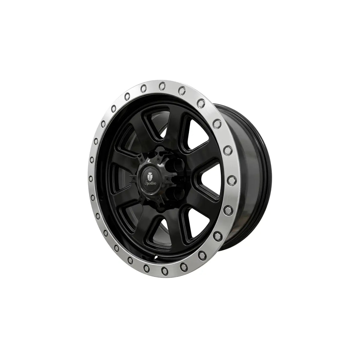 LLANTA ALEACIÓN DEPORTIVA C68 17X9,0 C68 6X139,7 NEGRO MATE Y DIAMANTADO MATE - Llanta Aleación Deportiva