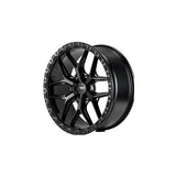 LLANTA ALEACIÓN DEPORTIVA M33 18X8.0 M33 6X139,7 NEGRO MATE Y DIAMANTADO MATE - Llanta Aleación Deportiva