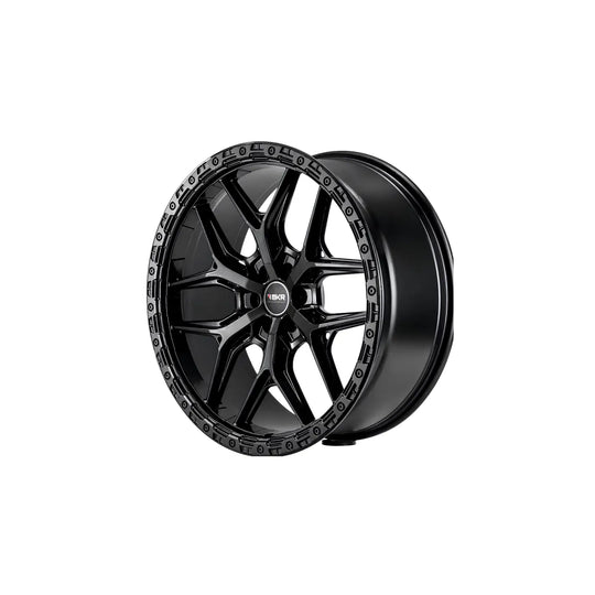 Llanta Aleación Deportiva M33 18X8.0 M33 6X139,7 Negro Mate Y Diamantado Mate