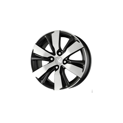 LLANTA ALEACIÓN PEUGEOT 2008 16 S05 4X108 DIAMANTADO Y VISON OSCURO MATE