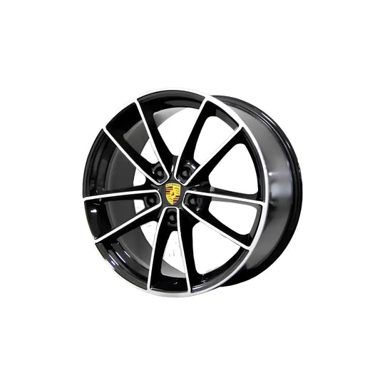 Llanta Aleación Porche Carrera 20X8,5 C53 5X130 Diamantado Y Negro