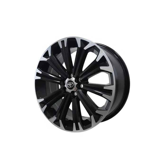 Llanta Aleación Toyota Corolla GR Sport 17 S49 5X100 Labio Negro Diamantado