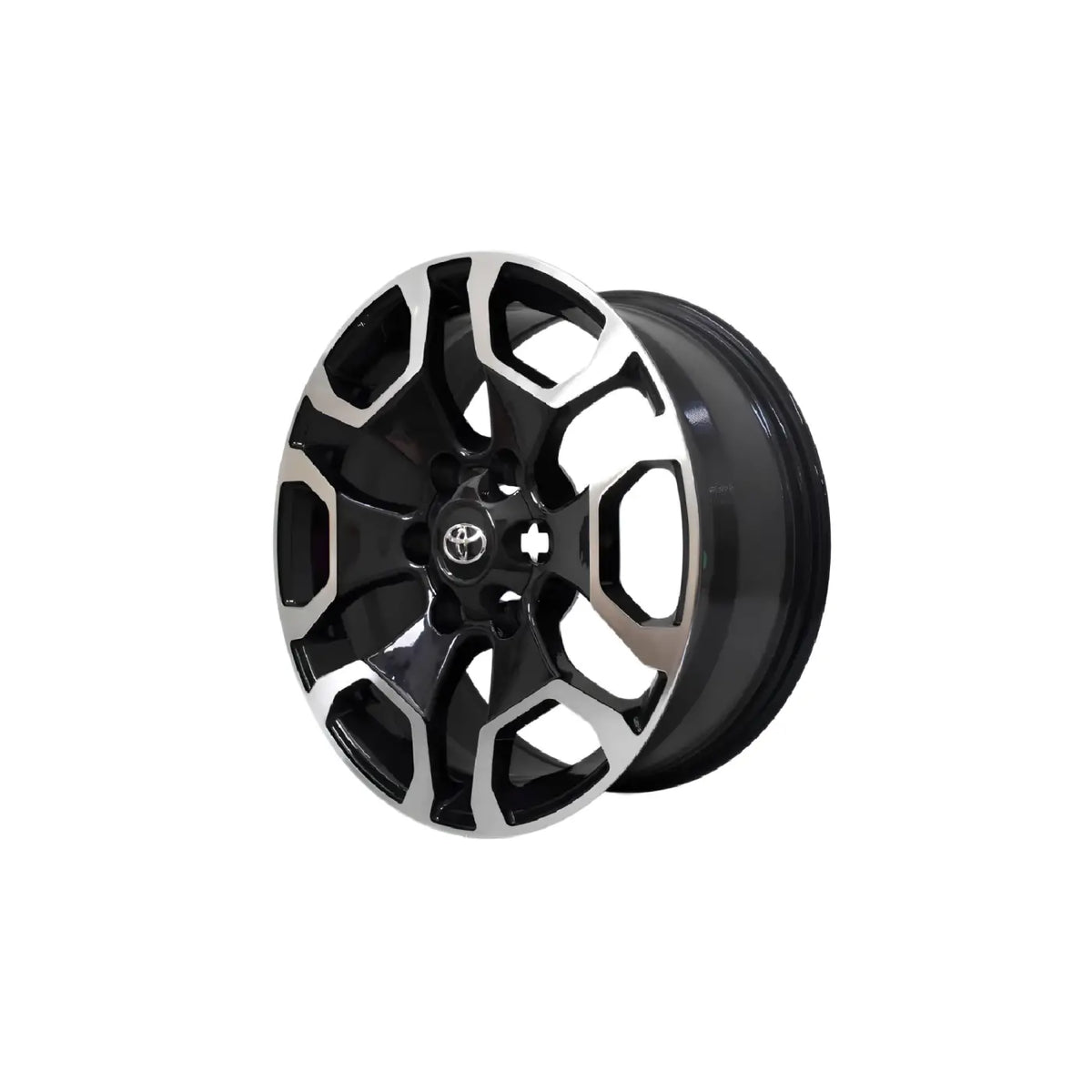 LLANTA ALEACIÓN TOYOTA HILUX 2021 17 S31 6X139,7 DIAMANTADO Y NEGRO - Llanta Aleación