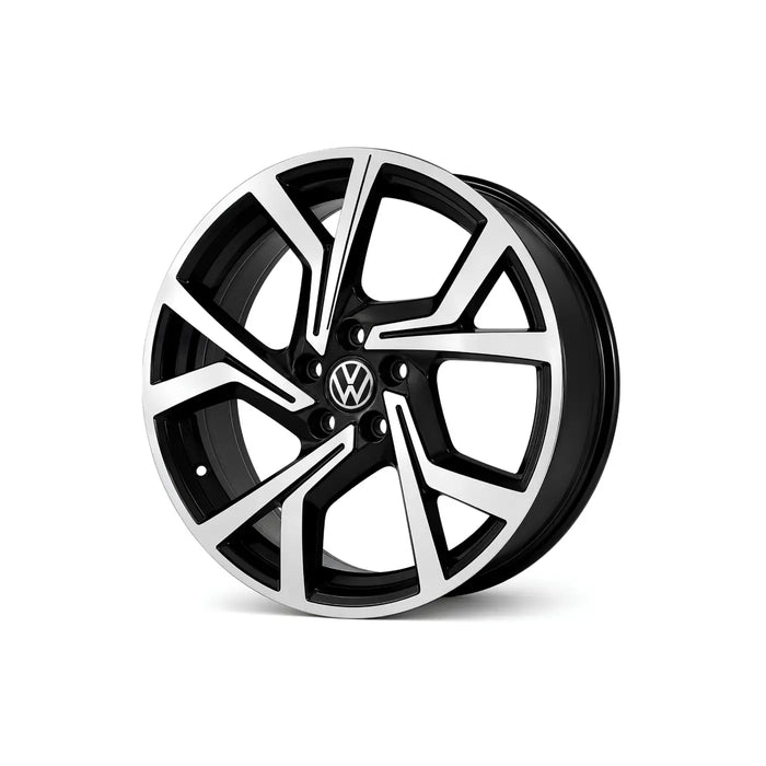 Llanta Aleación VW Polo Gti 15 R94 5X100 Diamantado Y Negro