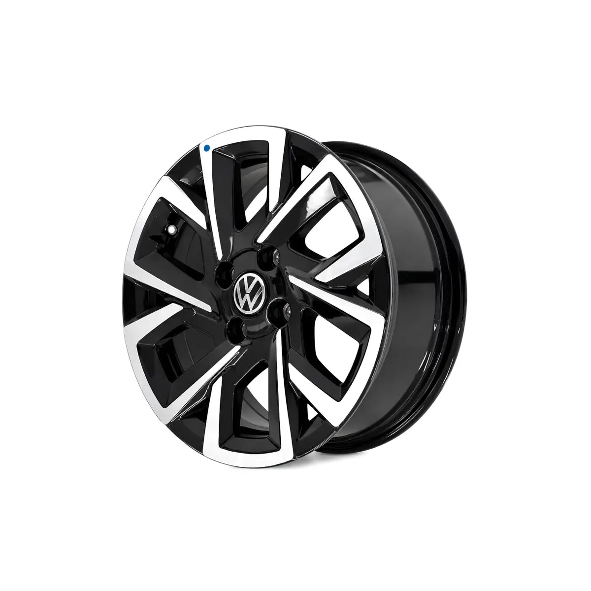 LLANTA ALEACIÓN VW SAVEIRO 15 48 5X100 DIAMANTADO Y NEGRO - Llanta Aleación