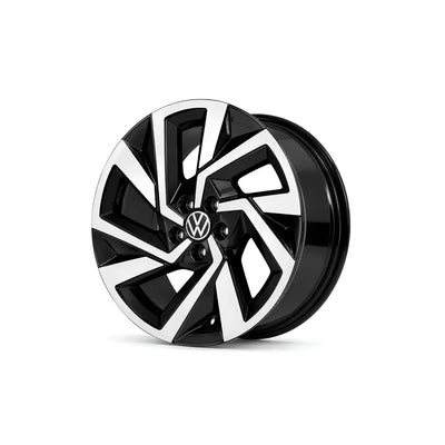LLANTA ALEACIÓN VW TCROSS 17 S56 5X100 DIAMANTADO Y NEGRO